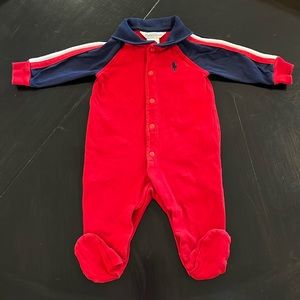 Ralph Lauren red bodysuit